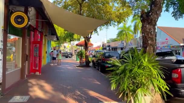 Little Havana Calle Ocho Great Place Sightseeing Miami Florida February — Video