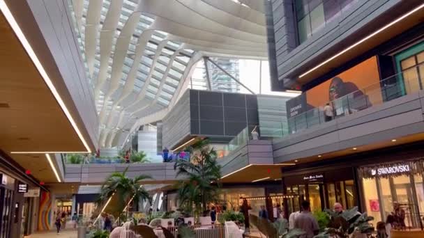 Сучасний Brickell City Centre Маямі Даунтауні Miami Florida February 2022 — стокове відео
