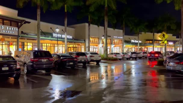 Sawgrass Mills Outlet Center Fort Lauderdale Fort Lauderdale Florida Febbraio — Video Stock