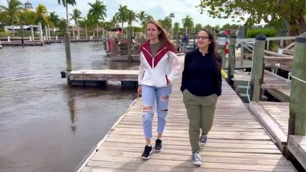 Туры Воздушных Лодках Эверглейдс Являются Туристическим Событием Флориде Everglades City — стоковое видео