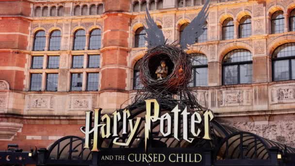Harry Potter Musical London Cursed Child Travel Photography — Stockvideo