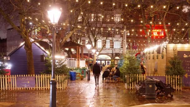 Sloane Square Londonチェルシー ロンドン イギリス 2022年12月20日 — ストック動画