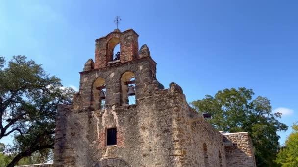 San Antonio Missions Mission Espada San Antonio Usa October 2022 — Vídeo de Stock