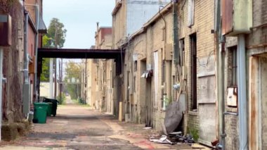 Dirty lane at Downtown Texarkana - TEXARKANA, USA - NOVEMBER 06, 2022