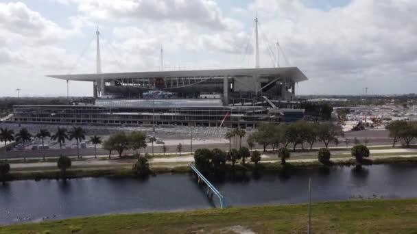 Hard Rock Stadium Miami Gardens Home Miami Dolphins Miami Usa — Stock videók
