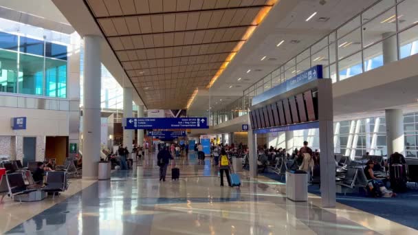 Dallas Fort Worth Havalimanı Dfw Deki Gates Fort Worth Abd — Stok video
