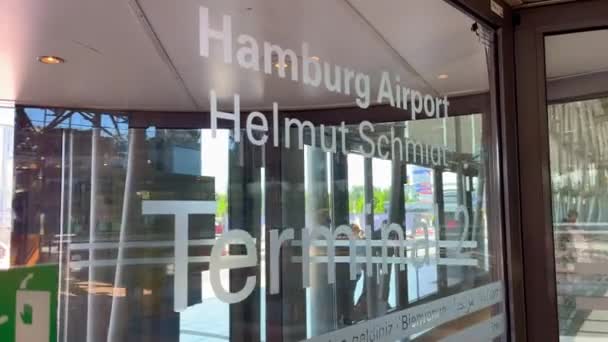 Аэропорт Гамбурга Город Гамбург Германия Декабря 2022 Года — стоковое видео