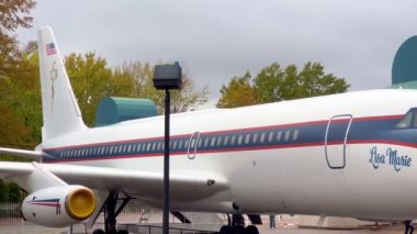 The Airplanes of Elvis Presley - a famous sightseeing place in Memphis - MEMPHIS, USA - NOVEMBER 06, 2022