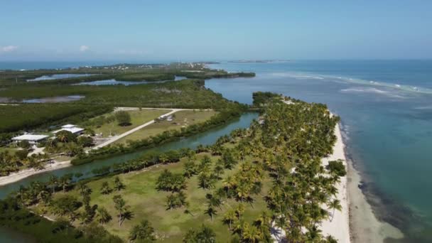Beautiful Florida Keys Air View — стоковое видео