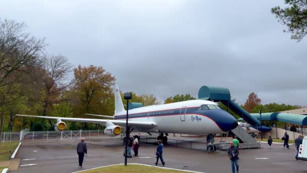 Airplanes Elvis Presley Famous Sightseeing Place Memphis Memphis Usa November — Stok video