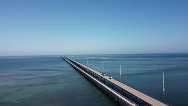 Мосты Между Кис Юге Флориды Вид Воздуха — стоковое видео