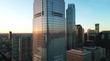 Jersey City with Goldman Sachs building - aerial view - drone photography