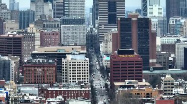 Philadelphia şehri - hava manzaralı - İHA fotoğrafçılığı