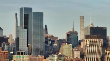 The skyscrapers of Hudson Yards in Manhattan - drone photography