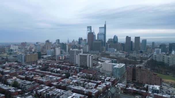 Ville Philadelphie Haut Photographie Drone — Video
