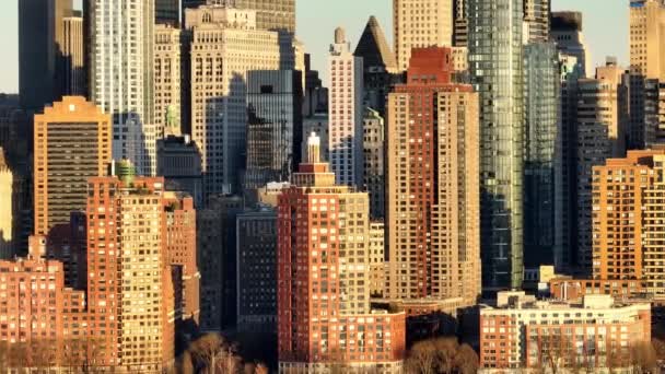 Manhattan Finans Bölgesi Boyunca New York New York Birleşik Devletler — Stok video