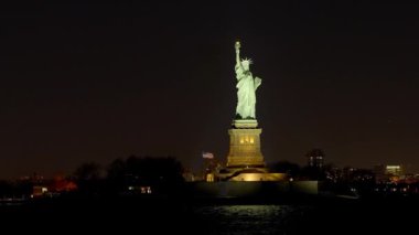 Statue of Liberty in New York at night - travel photography