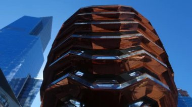 The Vessel at Hudson Yards in Manhattan - NEW YORK, UNITED STATES - FEBRUARY 14, 2023