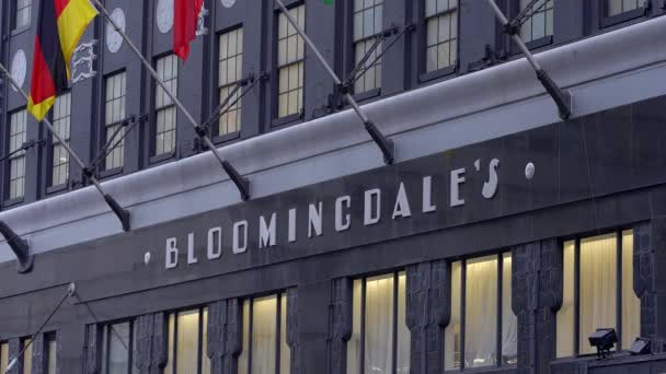 Bloomingdales Department Store Manhattan New York City United States February — Stok Video