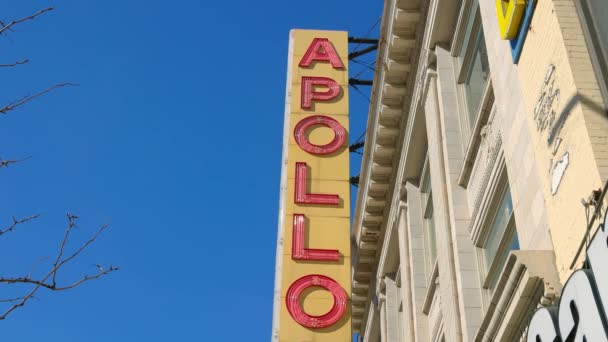 Apollo Theater Harlem New York United States February 2023 — Stock Video