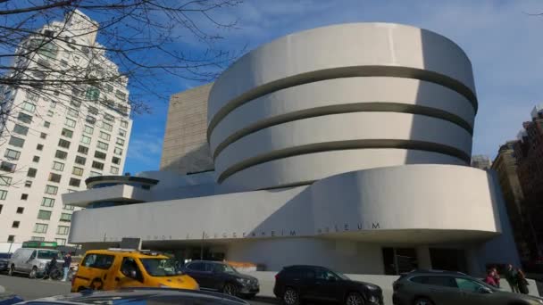 Solomon Guggenheim Museum New York New York Verenigde Staten Februari — Stockvideo
