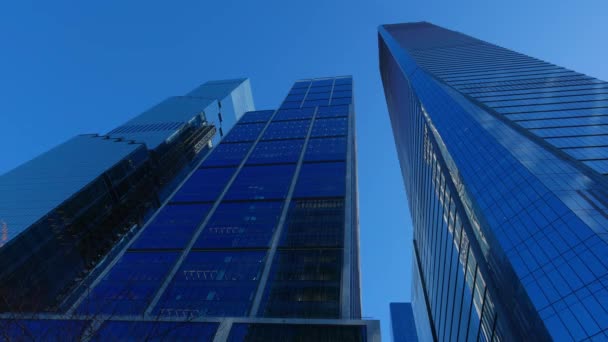 Moderne Wolkenkrabbers Bij Hudson Yards Manhattan New York Verenigde Staten — Stockvideo