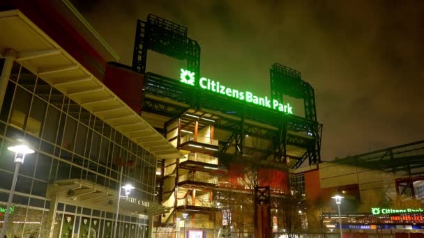 Medborgarbankparken Philadelphia Philadelphia Phillies Hem Filadelfia Förenade Staterna Ruari 2023 — Stockvideo