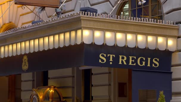 Regis Hotel 5Th Avenue New York New York City United — Vídeos de Stock
