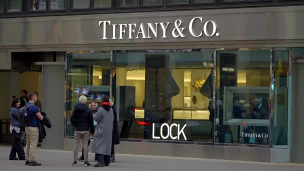 Tiffanys 5Th Avenue New York New York City United States — Vídeo de Stock