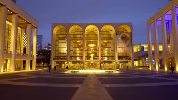 Metropolitan Opera Nueva York También Llamada Met Nueva York City — Vídeo de stock