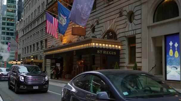 Regis Hotel 5Th Avenue New York New York United States — 图库视频影像