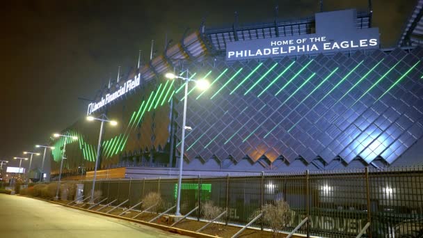 Lincoln Financial Field Hem För Philadelphia Eagles Philadelphia Förenade Staterna — Stockvideo