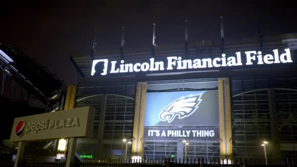 Lincoln Financial Field Home Philadelphia Eagles Philadelphia United States February — Vídeos de Stock