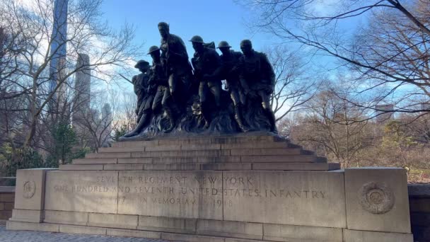 Seventh Regiment New York Memorial New York United States America — Stok video