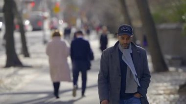 Walking on 5th Avenue Central Park East in New York - travel photography