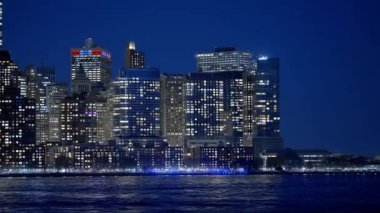 Manhattan city lights at night - travel photography