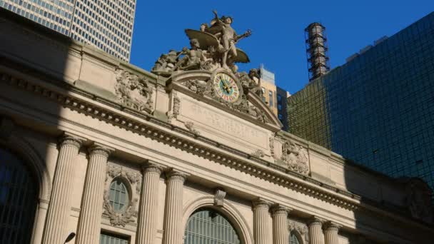 New York Grand Central Station Manhattan 42Ème Rue Photographie Voyage — Video