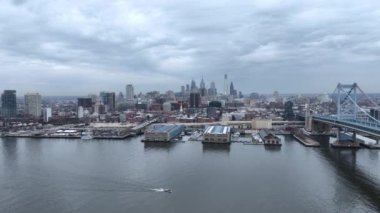 Skyline of Philadelphia - aerial view - drone photography