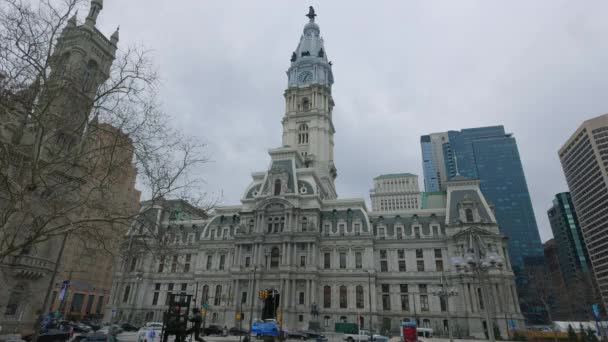 Ayuntamiento Filadelfia Fotografía Viajes — Vídeos de Stock