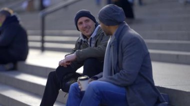 Relaxing in the streets of New York - travel photography