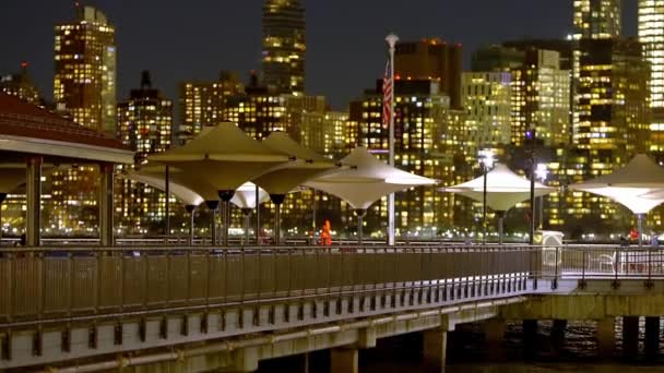 Подорожі Нічними Подорожами Міста Джерсі — стокове відео