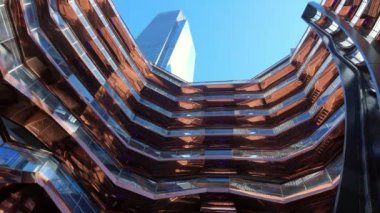 The Vessel at Hudson Yards in Manhattan - NEW YORK, UNITED STATES - FEBRUARY 14, 2023