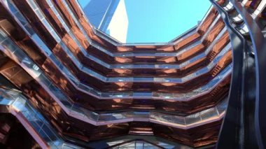 The Vessel at Hudson Yards in Manhattan - NEW YORK, UNITED STATES - FEBRUARY 14, 2023