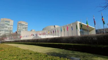 United Nations Headquarter in New York - NEW YORK, UNITED STATES - FEBRUARY 14, 2023