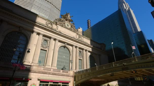 New York Grand Central Station Στο Μανχάταν 42Η Οδός Ταξιδιωτική — Αρχείο Βίντεο