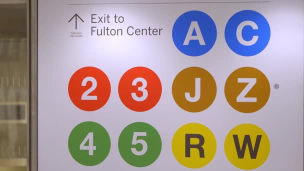 Dünya Ticaret Merkezi Metro Stasyonu New York Şehri Birleşik Devletler — Stok video