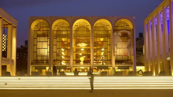 Metropolitan Opera New York Also Called Met New York City — Vídeos de Stock