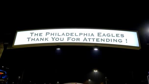 Lincoln Financial Field Hem För Philadelphia Eagles Philadelphia Förenade Staterna — Stockvideo