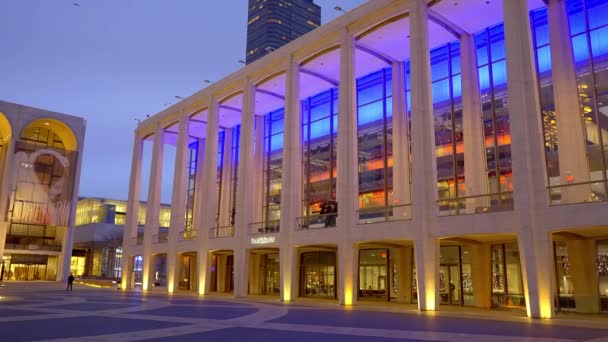 David Geffen Hall Nueva York Nueva York City Estados Unidos — Vídeo de stock