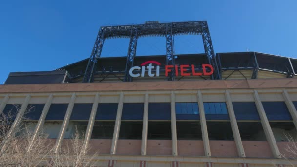 Citifield Stadium Thuisbasis Van New York Mets New York Verenigde — Stockvideo